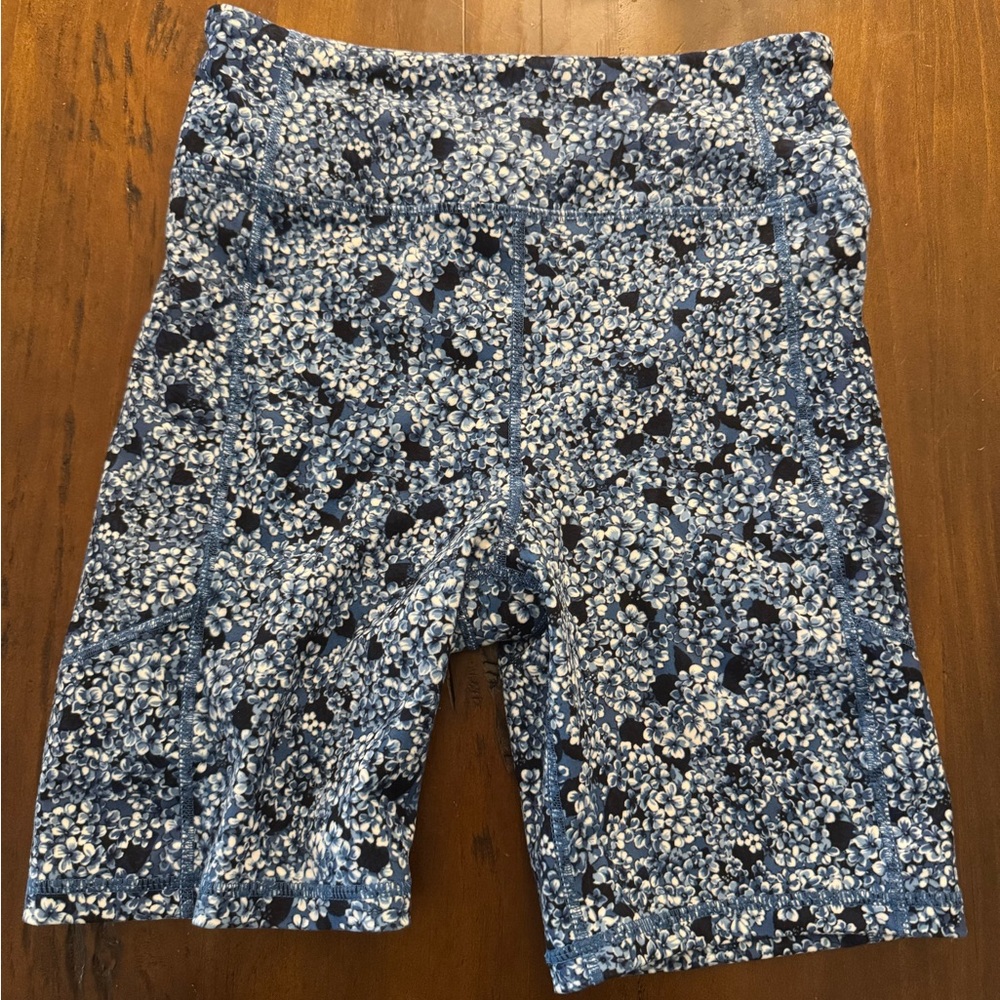 Tuckernuck Navy and White Patterned Bike Shorts